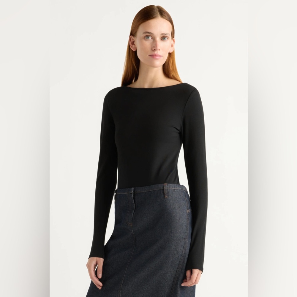 NWT Lainey Long Sleeve Tee Shirt Modern citizen Minimalist classic long sleeve